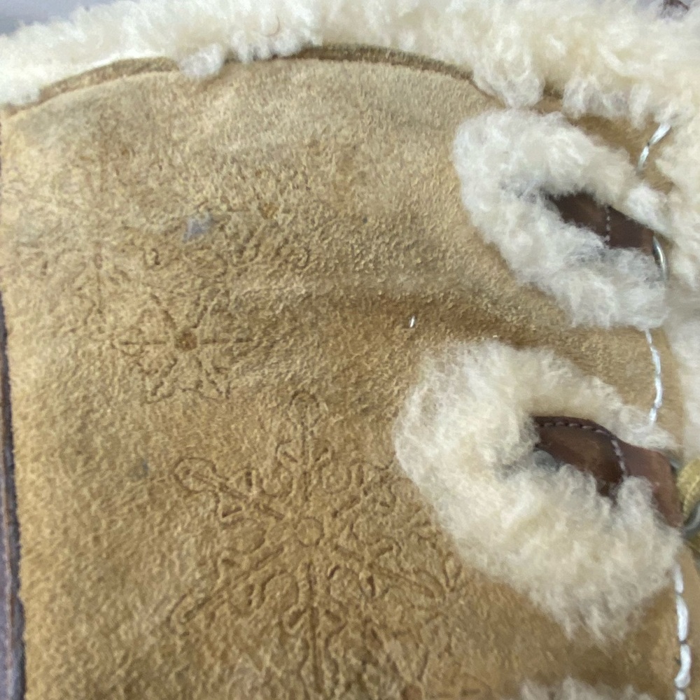 The North Face brown waterproof faux fur lined lace up winter boots, size 8.5 - Picture 9 of 12